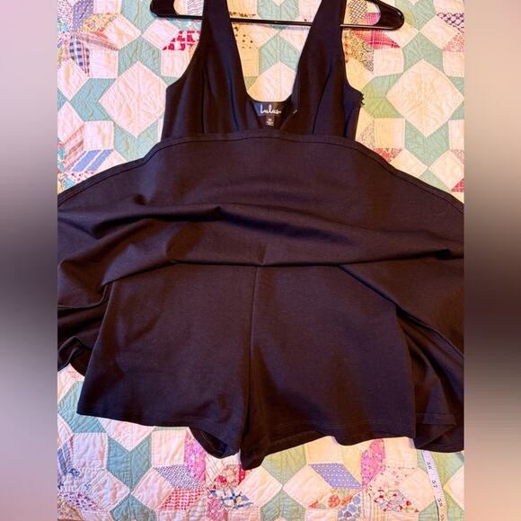 Lulus Skater Mini Dress Black Size M - Picture 4 of 8